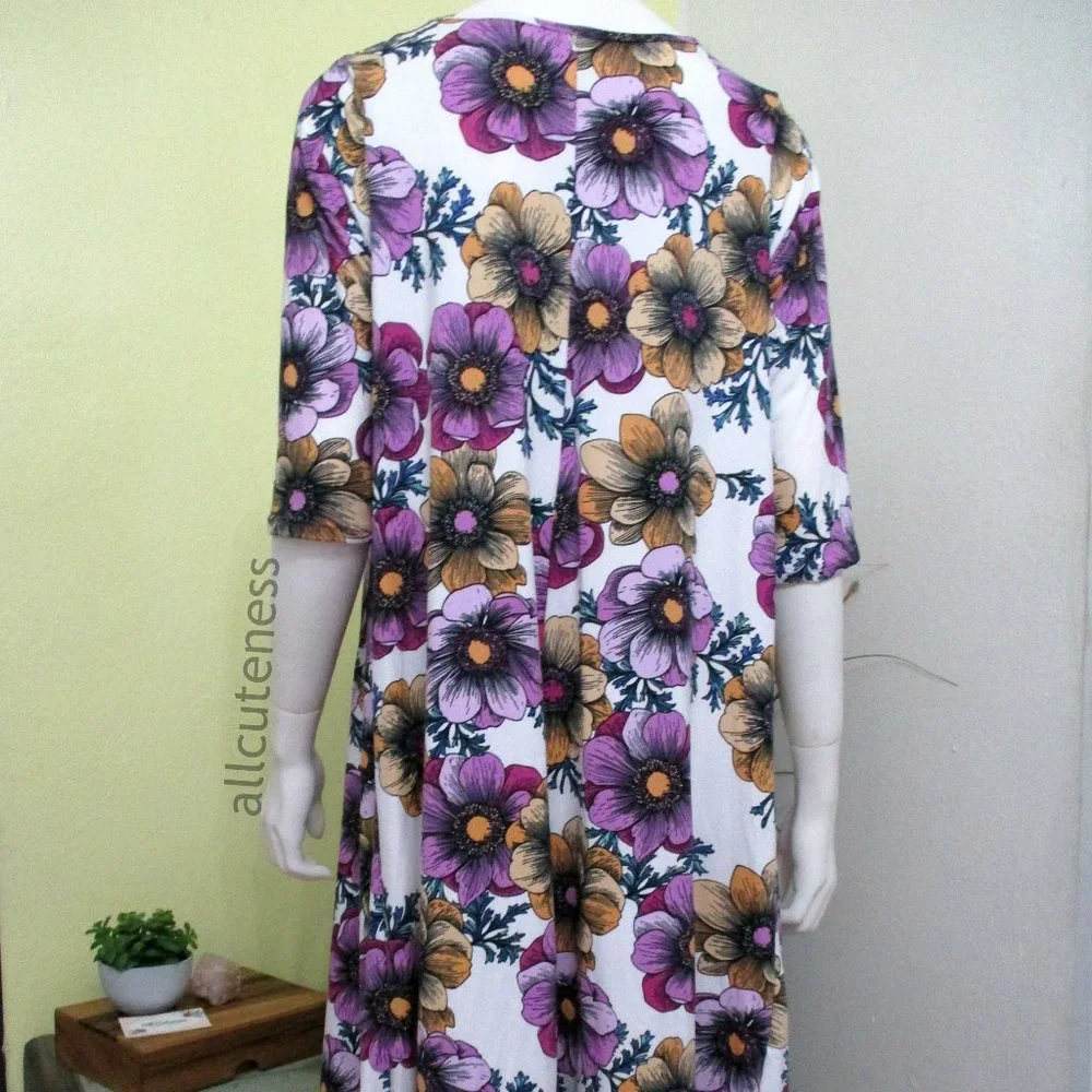 Plus Size Floral Dress Size 2XL Casual Loungewear